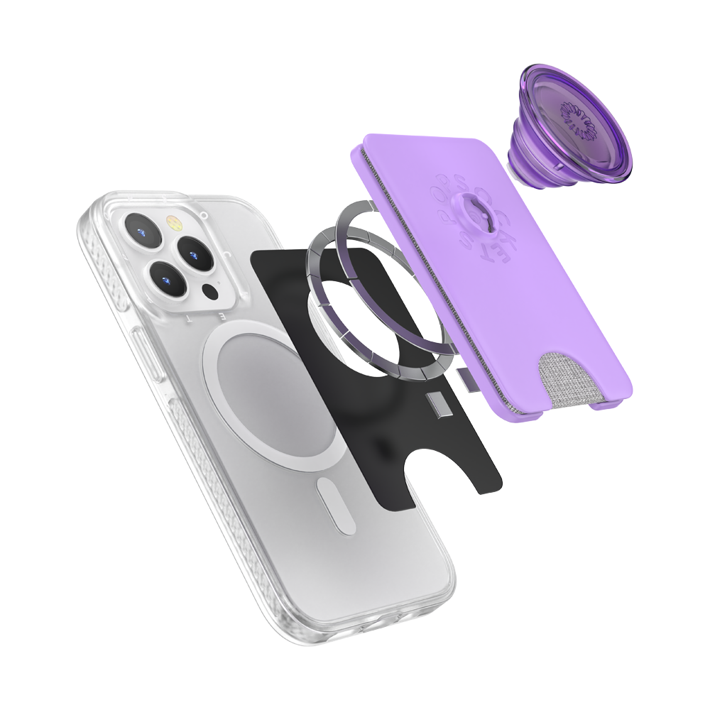 PopWallet MagSafe Lavender Colored Phone Grip and Wallet by PopSockets