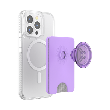 PopWallet MagSafe Lavender Colored Phone Grip and Wallet by PopSockets
